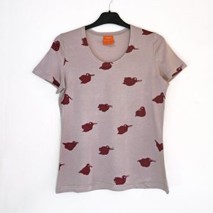 Liten t-shirt Fågel Cloud Grey