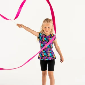 Catsuit Peplon | NS-160 | Oultet PinkCircle-Black