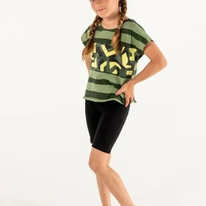 Top | NS-163 Green Stripes