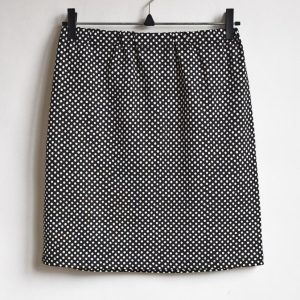 Kort Kjol Kapris Svart & Vit