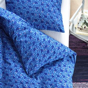 Påslakanset i Anemone Blå & Röd