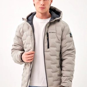 M PRO LIGHT STRETCH HOOD JKT STONE