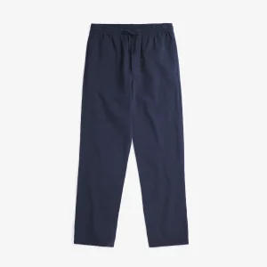 Relaxed Pants Seersucker Dark Navy