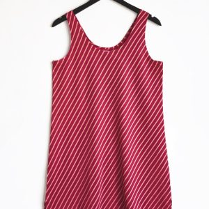 Slitslinne Diagonal Röd Persika