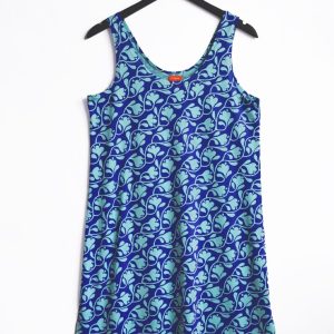 Slitslinne Mah-Jongblomma Blålila & Mintgrön