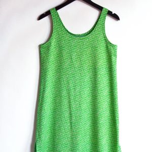 Slitslinne Labyrint Grön & Ljust Pistagegrön