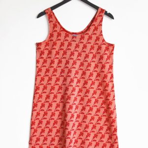 Slitslinne  NYTT MÖNSTER! Tulpanlilja Röd Persika