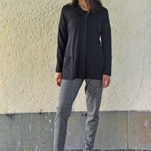 Kragjacka Enfärgad Svart