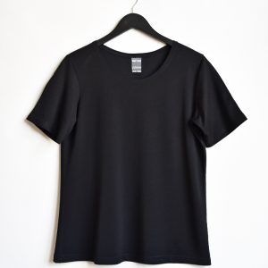 Stor t-shirt Enfärgad Svart