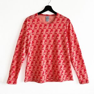 NY! Långärmad tröja Tulpanlilja Röd Persika