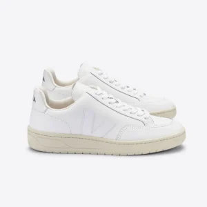 V-12 Leather White - Womens - VEJA