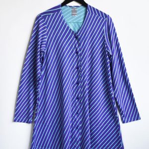 V-jacka Diagonal Blå